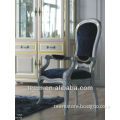 2013 European luxury classic furniture dining room solid wood fabric dining arm chair